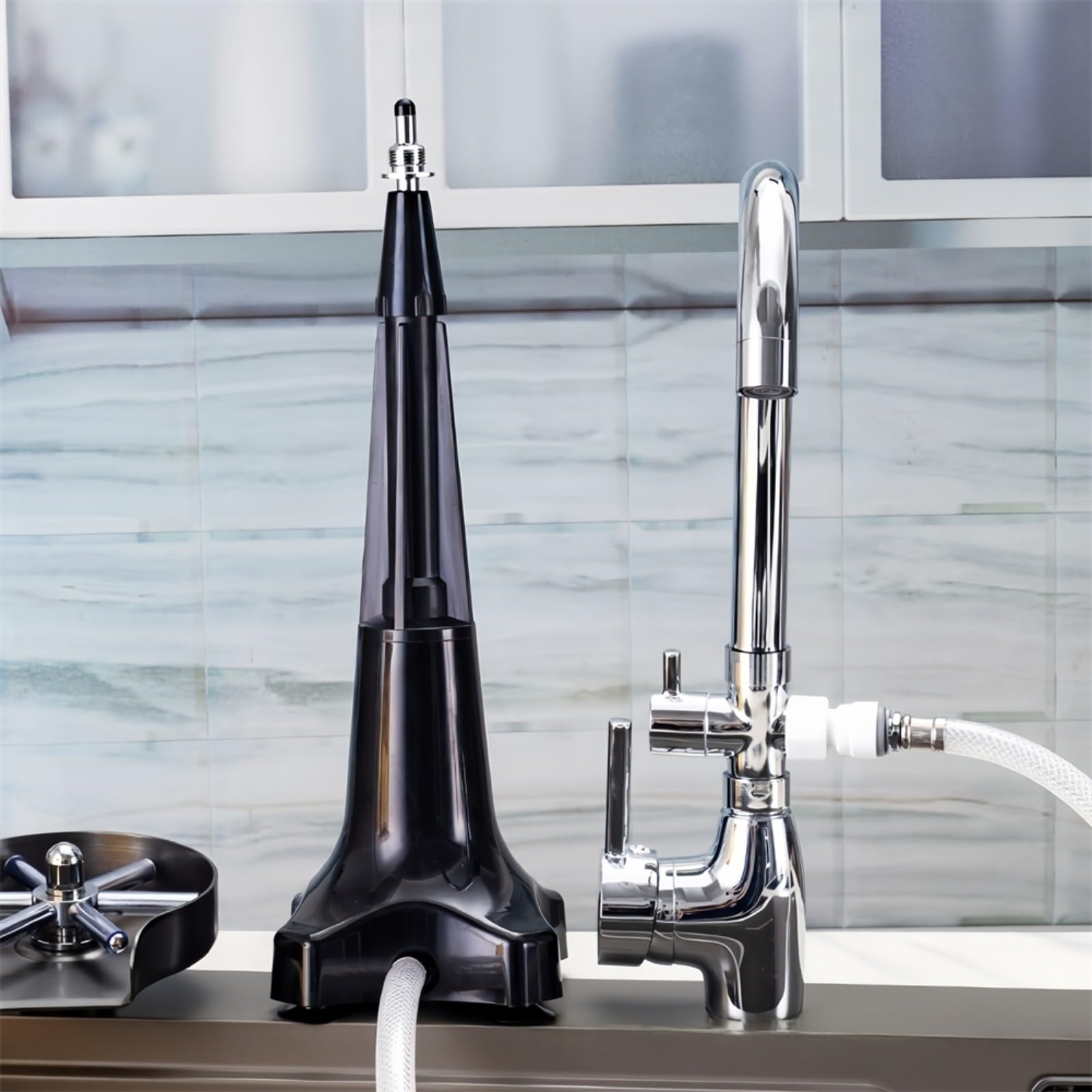 Lave-vaisselle professionnel en verre, station de nettoyage automatique de tasses, bar, maison, café, pichets design économie d'eau, pots à boissons, 37,5 cm, noir