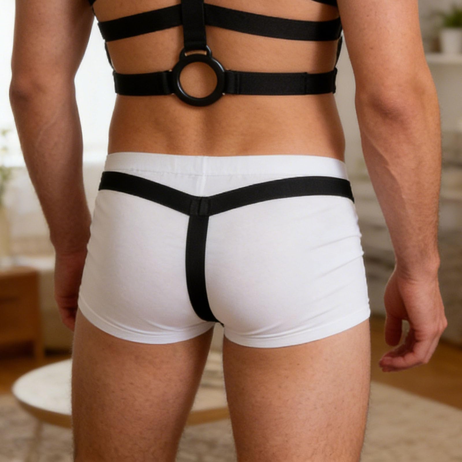 Freebily Tanga Hombre Tipo Bikini Anillo Pene Silicona Suspensorio