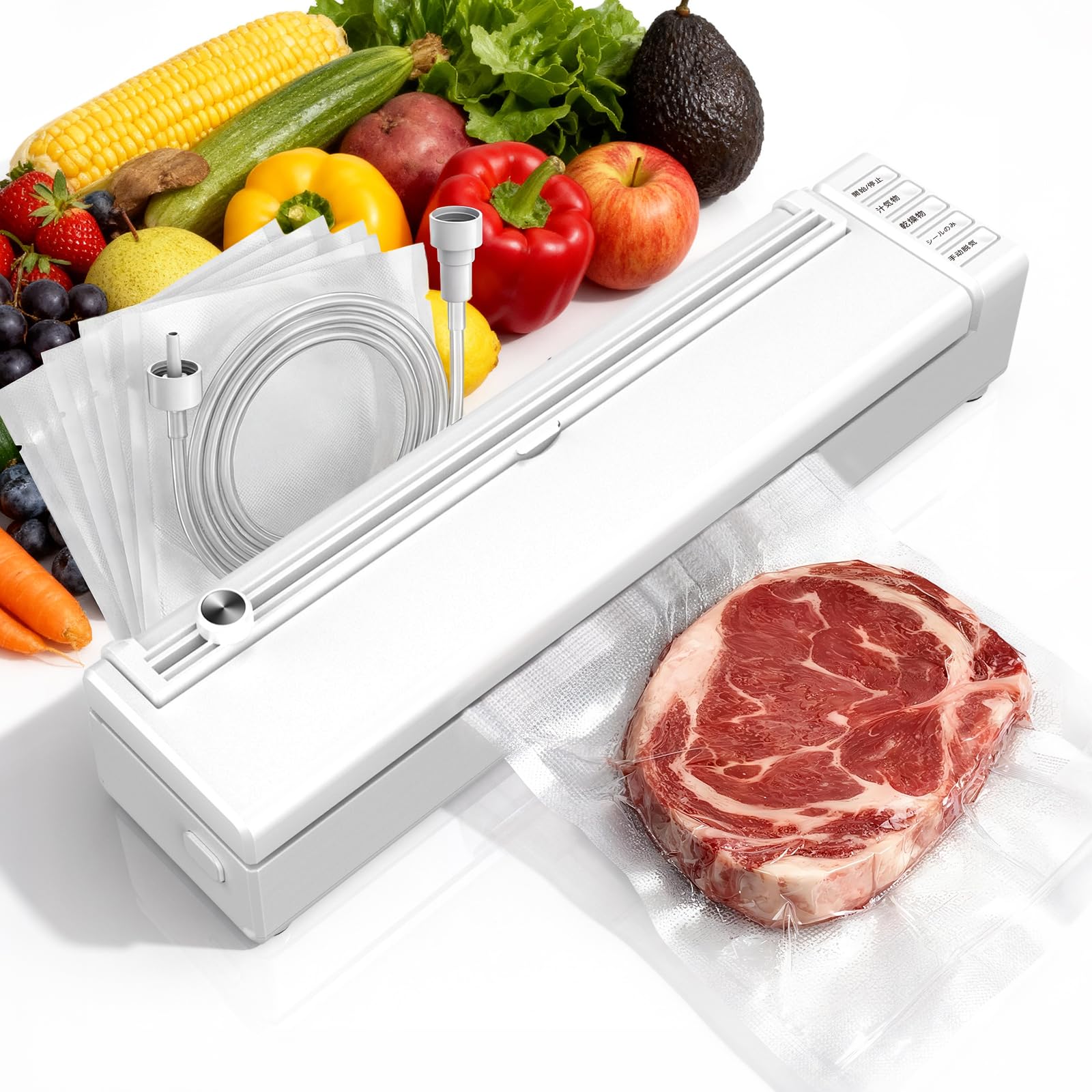 olayks 食品包裝真空封口機 Amazon.co.jp: olayks. 真空パック機 フードシーラー 60kPa 低騒音