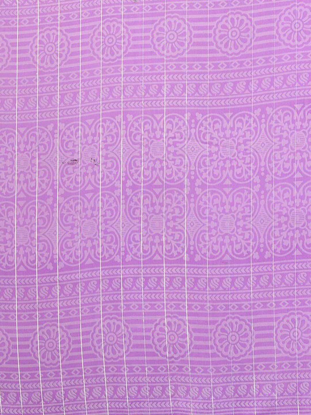 saree indiano donna Printed Georgette Light Weight Party Orange sari indiani donna Purple Blouse Piece-1198