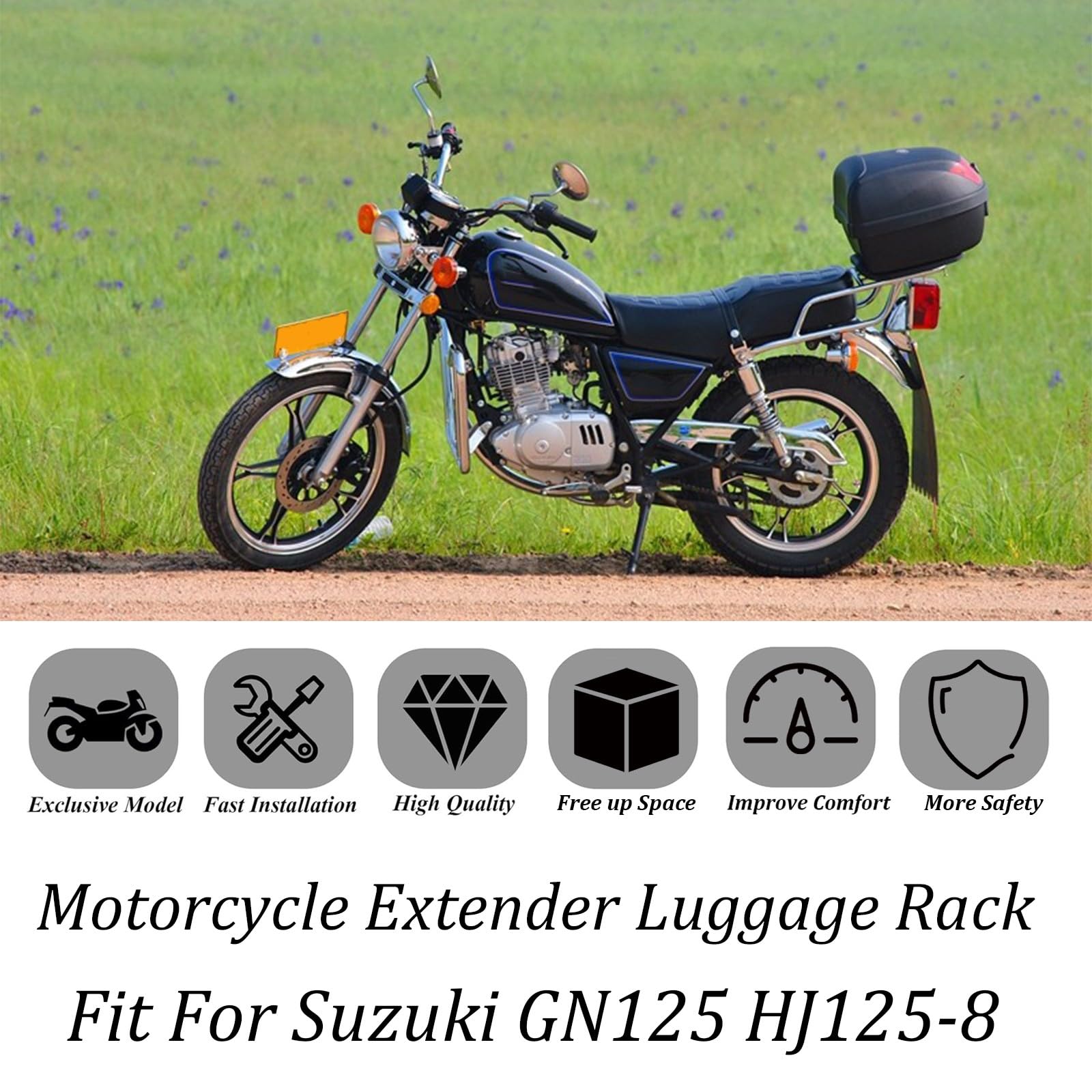 Le Support De Porte-bagages Arrière De Moto S'adapte Aux Pièces