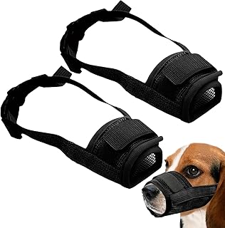 2 Stück Maulkorb Für Hunde,Maulkorb mit Klettverschluss Weich,Verstellbare Schlaufe,Maulkorb,Hunde Maulkorb,MaulkörbefürHunde,Maulkorbfür KleineHunde,Für Kleine, MittelgroßeHunde product image