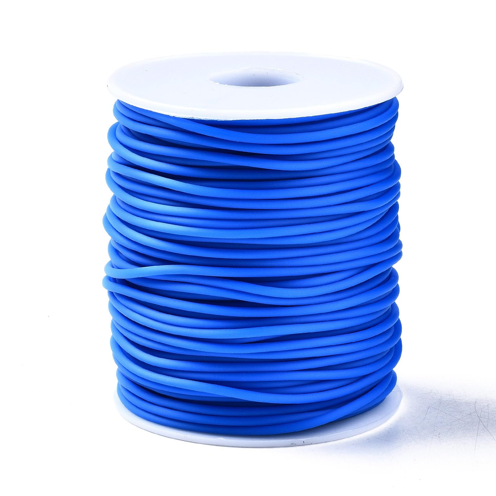 Fil en caoutchouc creux 3mm bleu pour créer vos bracelets d'été DIY