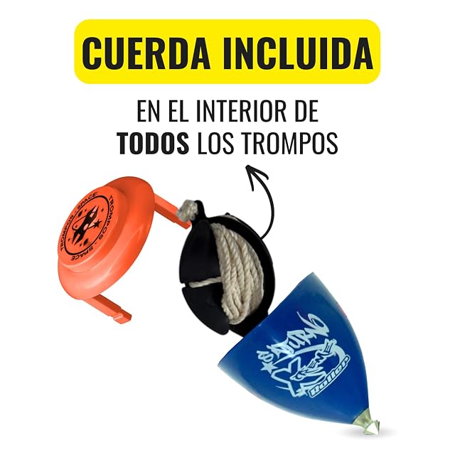 Foto 3 de 4 de SPACE TROMPOS - Saturno Xtreme Roller, Color Azul, Incluye Cuerda