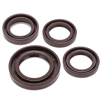 Rubber Oil Seal, Engine Oil Seal Kit Anti-Corrosion Reliable for ATV Scooter Moped Go Kart