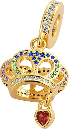 Miniatura 2 de Sun Celetic Kont Girl Crown Infinite Flower Key Lock Charm para pulsera Pandora