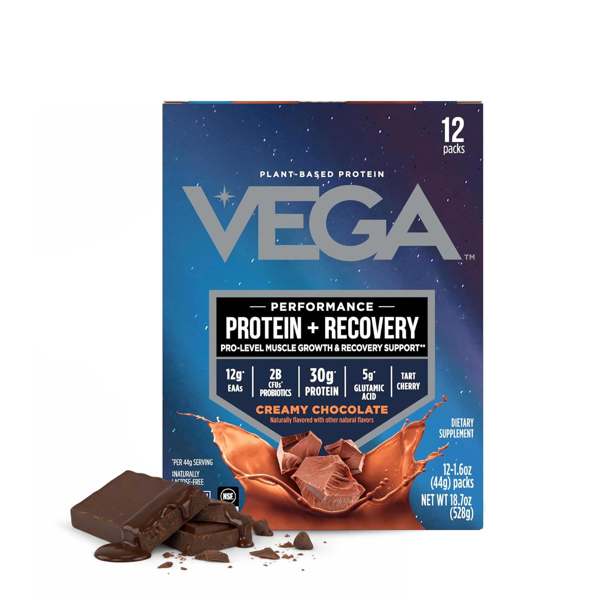 Amazon.com: Vega Protein + Recovery, Chocolate – 30g Vegan Protein