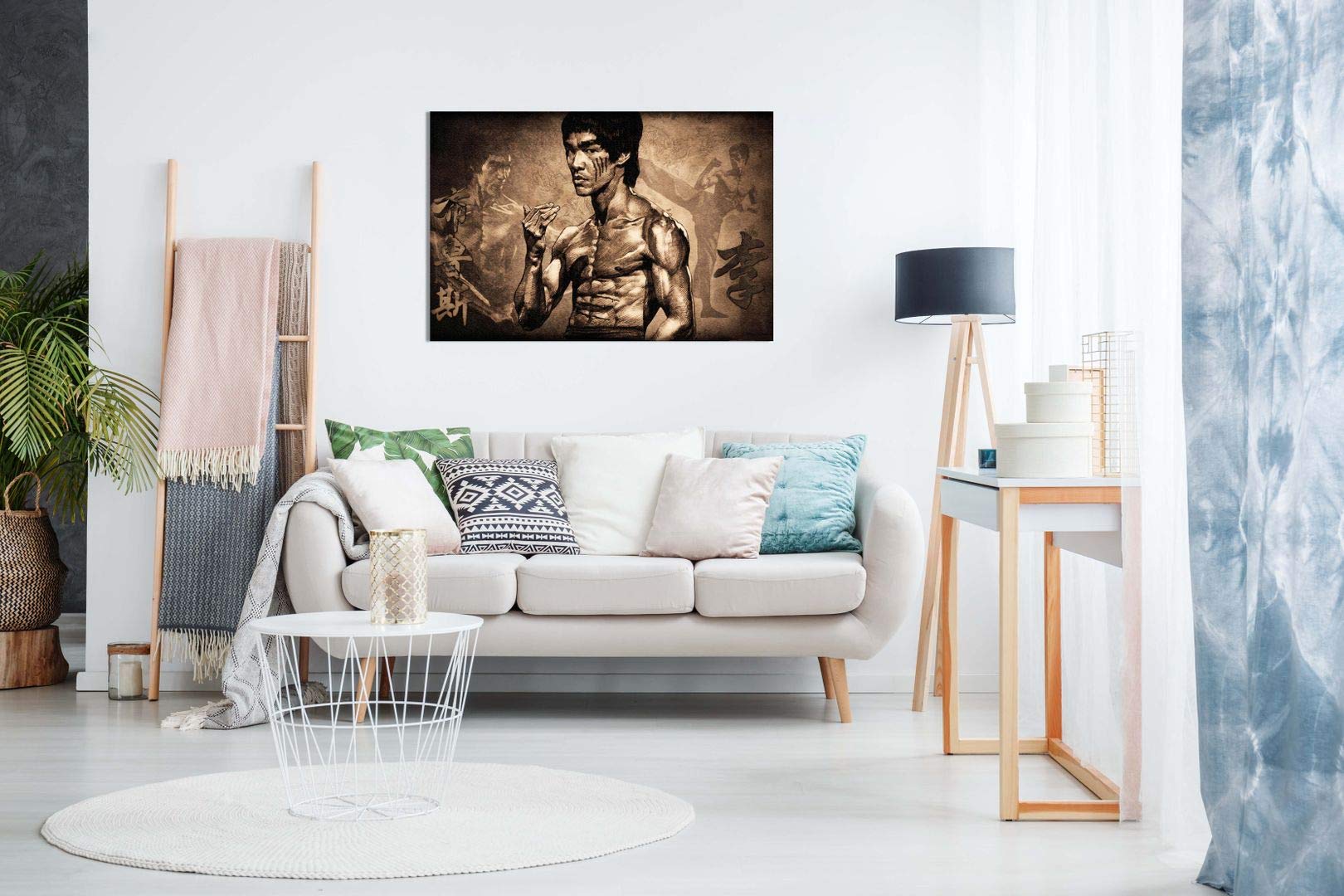 Panther Print Bruce Lee Martial Arts Kunstdruck auf Leinwand, 30 x 20 cm