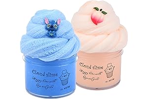 Cloud Slime Kit - 2 Pack Scented Slime, Non-Sticky and Super Soft Putty Toy Slime