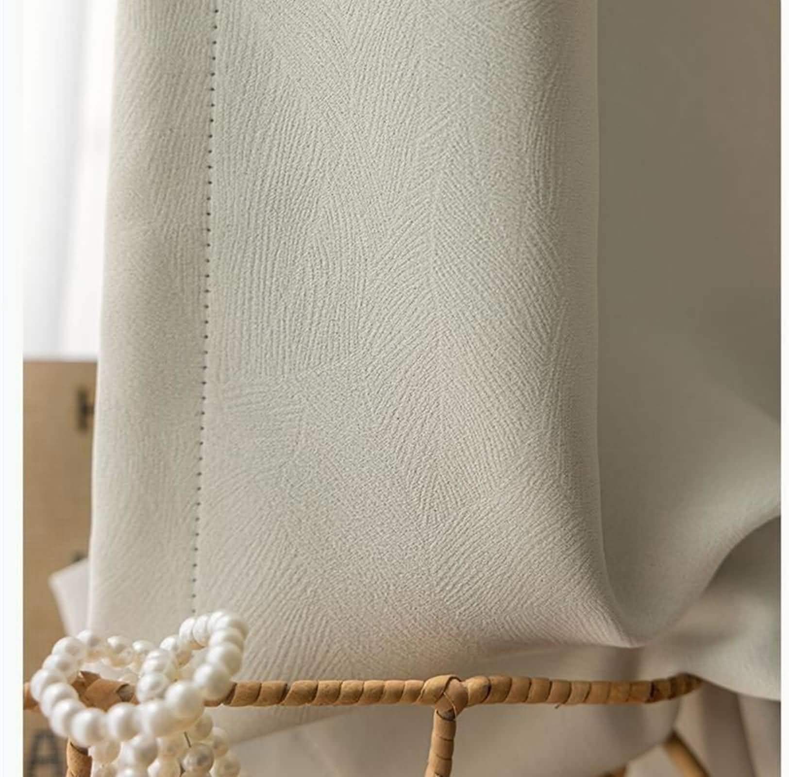 Rideaux occultants de fenêtre pour salon et chambre Beydodo abricot clair