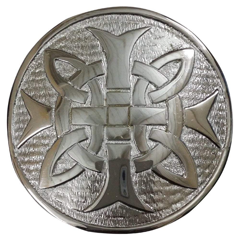 AAR Scottish Kilt Belt Buckle Design Chrome Finish