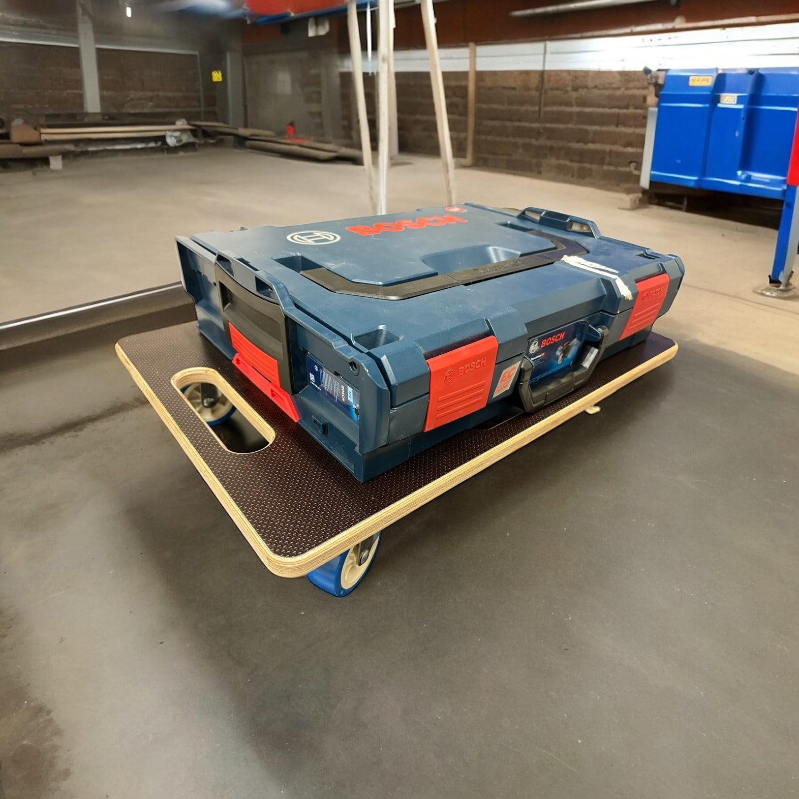 - Slidix Rollbrett, Rollwagen Transportwagen passend für Bosch Sortimo L-Boxx bis 200 Kg