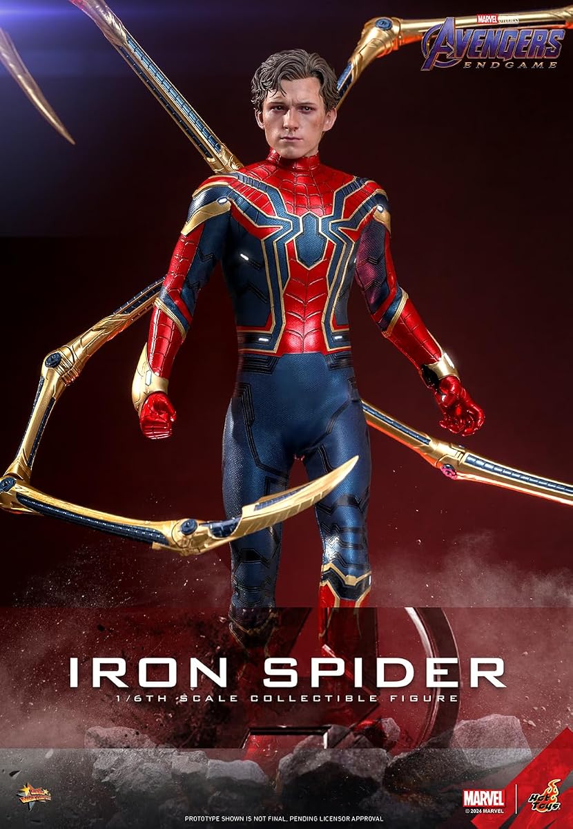 Marvel Comics Avengers: Endgame Iron Spider (2.0) 1/6 Escala 12"Figura coleccionable | Avengers Endgame 12" Figura de acción 1/6 Escala - Iron Spider Hot Toys 913630