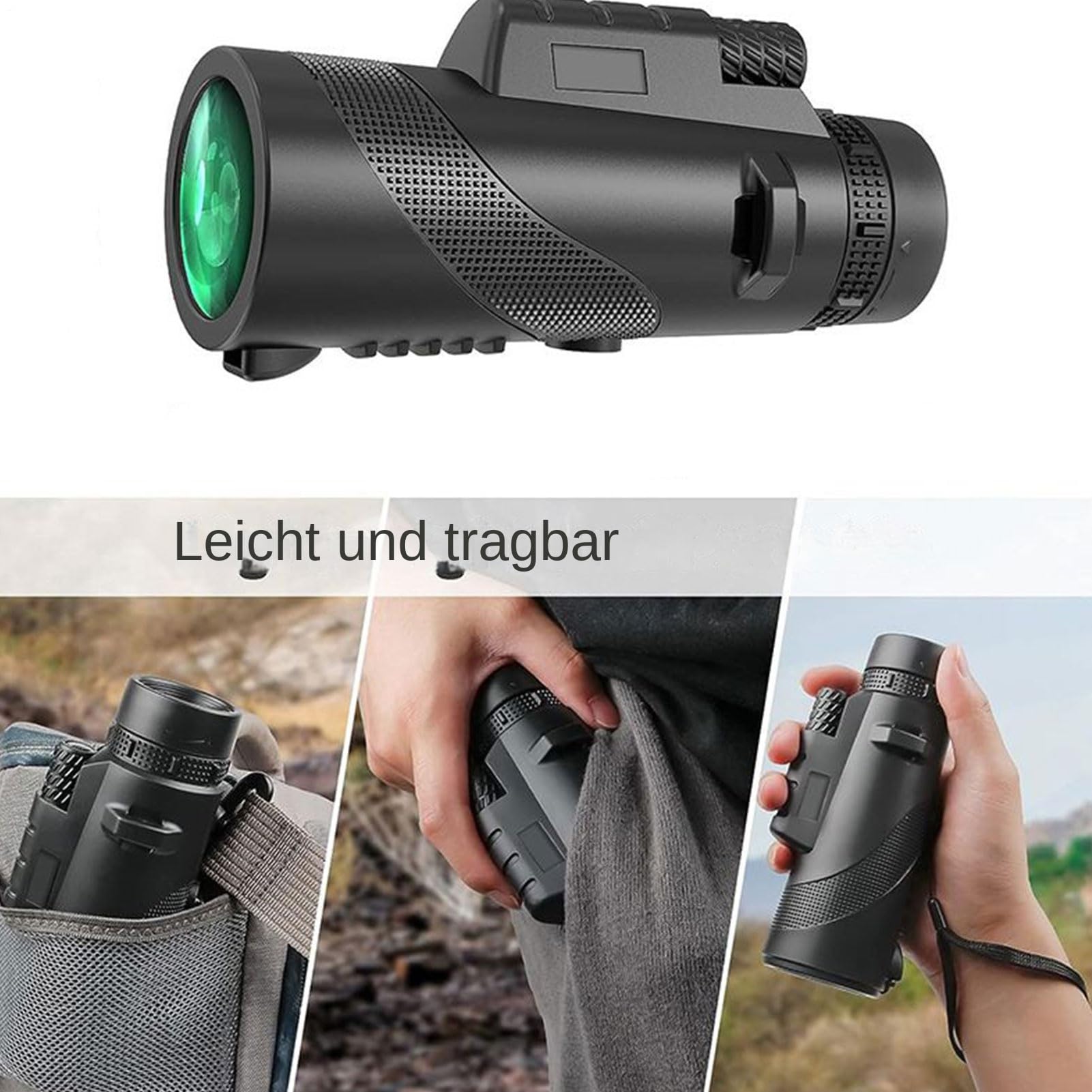 Télescope pour adulte, astronomie pour adultes - Télescope monoculaire pour smartphone - Grossissement 80x - Poids léger pour la chasse aux oiseaux - Astronomie - Chasse - Randonnée Camping