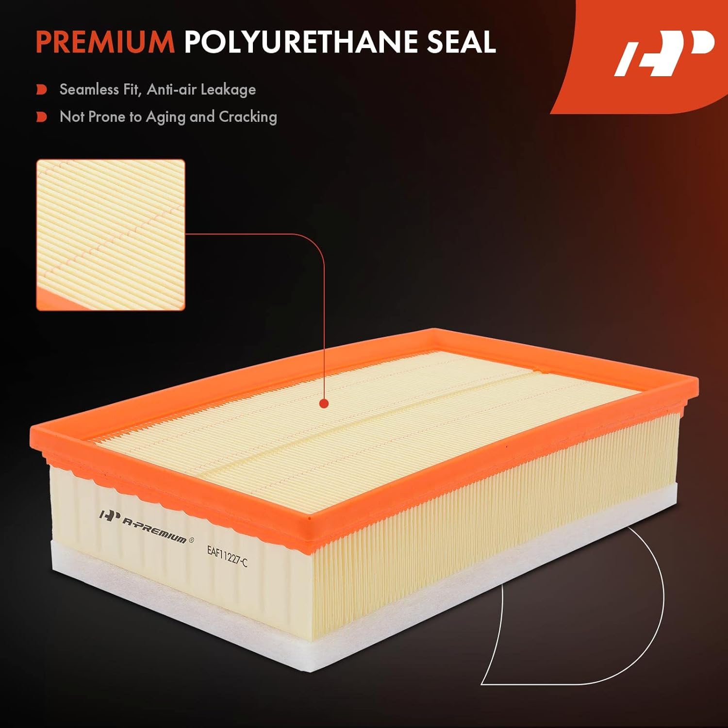 A-Premium 2-PC Engine Air Filter Compatible with Chevrolet Impala 2012-2013, Impala Limited 2014-2016, Flexible Panel, Replace# 20862288