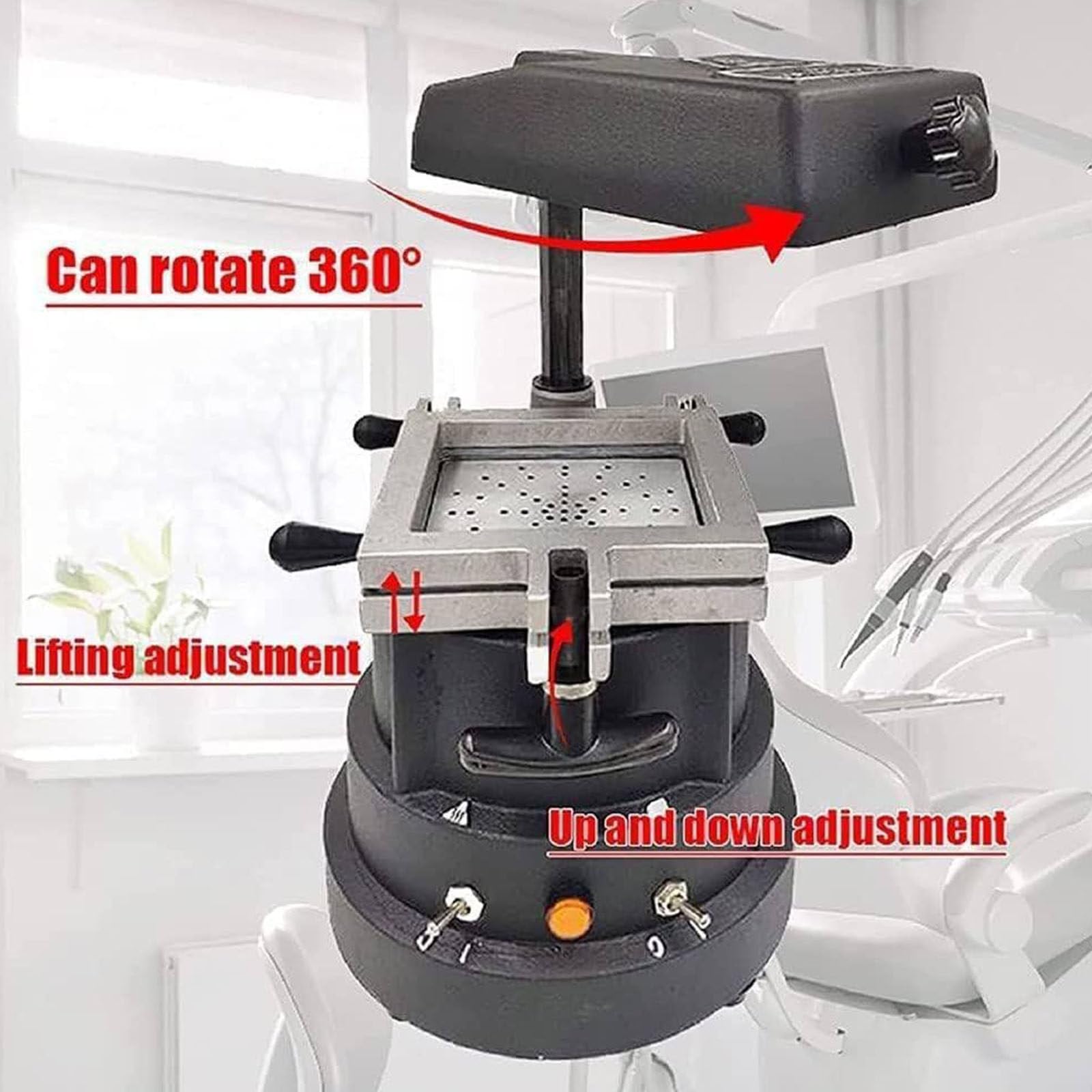 Vakuumformmaschine, Dental-Vakuumformmaschine, Thermoform-Laborausrüstung, 1200 W, verstärkte Adsorption – Labor-Vakuumform-DIY-Prothesen-Set