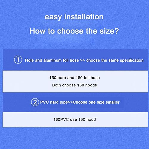 Miniatura 8 de Tapa de ventilación de aire de acero inoxidable 304, cubierta de salida de ventilación de pared redonda, tapa de lluvia para tubo de escape de