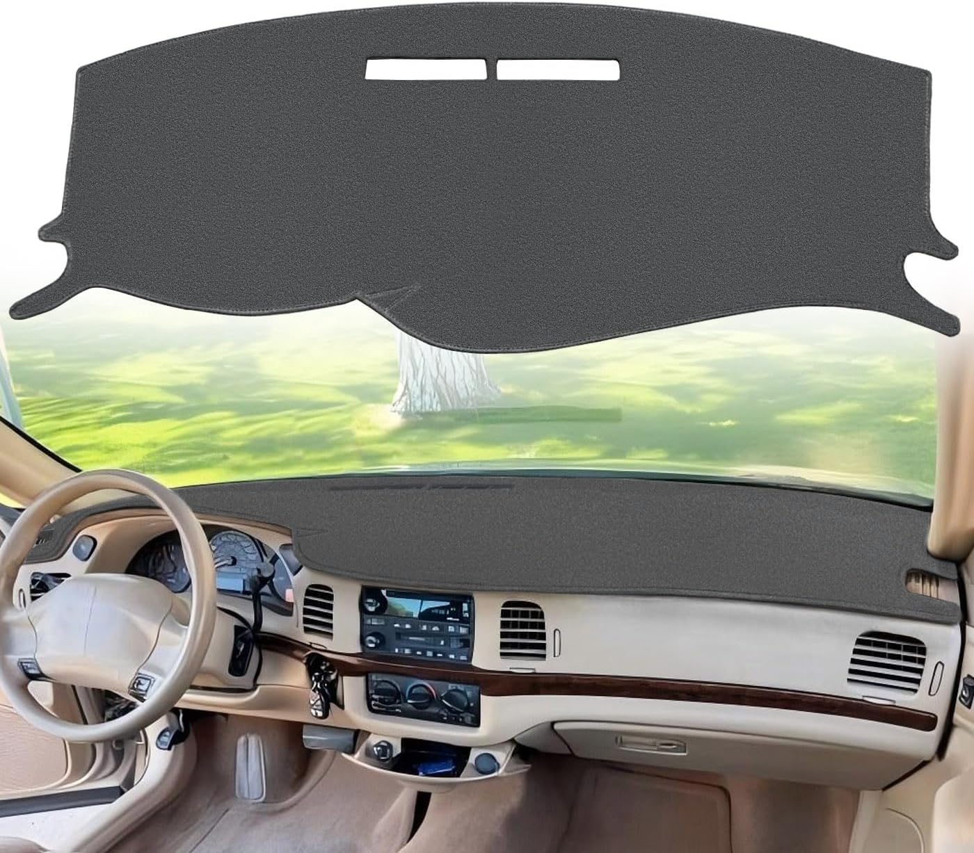 Dash Cover Mat Custom Fit for Chevrolet Chevy Impala Dashboard Pad Cap Carpet Protector K338 (Black)