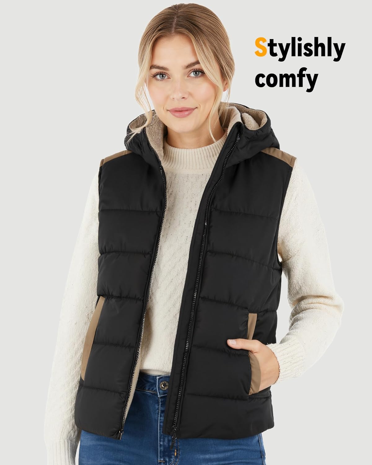 MNZZ Graphene Heated Vest for Women 7.4V Fast Charge Large Capacity Battery - Image 5