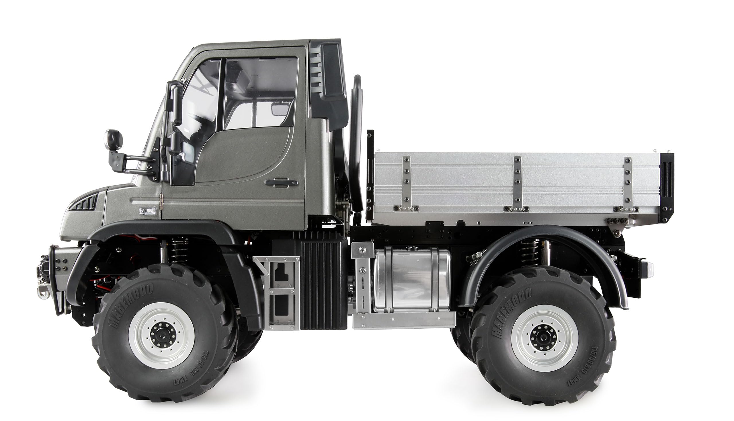 Amewi Mercedes-Benz Unimog Geräteträger 4WD 1:10 ARTR anthrazit RC ferngesteuert Lizenz Fahrzeug