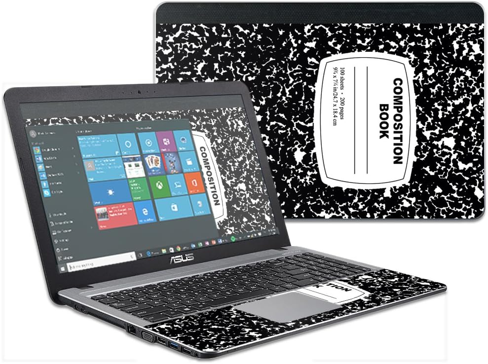 MightySkins Skin Compatible with Asus VivoBook X540SA X540LA 15.6" wrap Cover Sticker Skins Composition Book