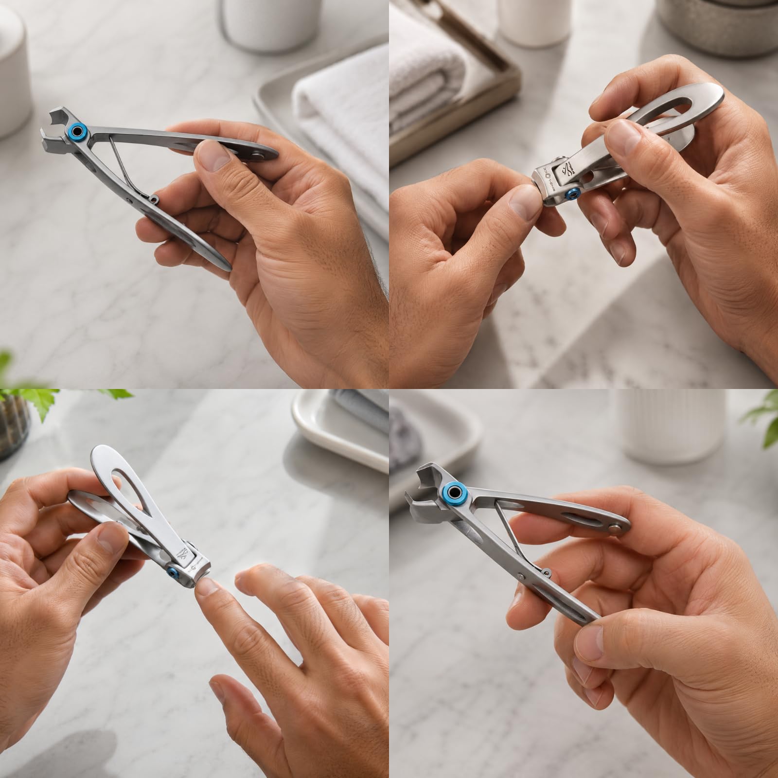 Premax - Obcinacz do paznokci – Ring Lock System – rozmiar 9 cm – stal nierdzewna – idealny do precyzyjnego cięcia paznokci u rąk i stóp – 11535 – Made in Italy