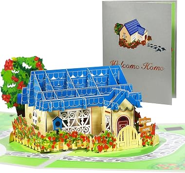 3D New House Pop Up Card, Welcome Home Card