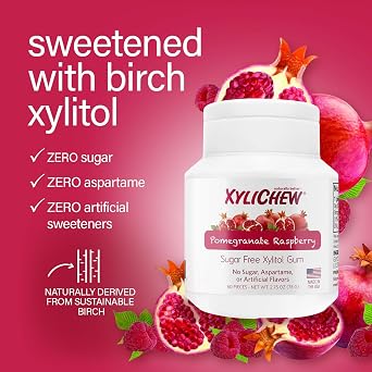 Xylichew Xylitol Gum - Sugar Free Chewing Gum - 60 Count