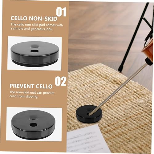 Miniatura 2 de VICASKY 1 Unidades Estera antideslizante para violonchelo Bass accesorios hierro spike piso protector instrumento fiesta suministros violonchelo