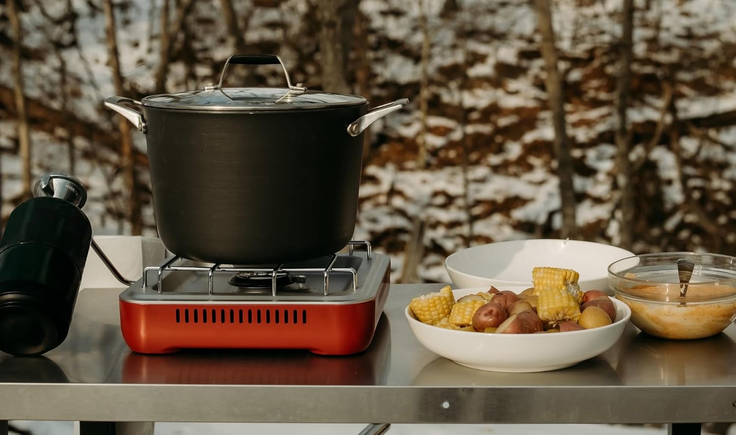 GasOne Single Propane Burner Camp Stove – 10,000BTU Portable Stove Propane Grill with Removable Cooking Grid – Large Easy to Use Knob – Carry Case Included