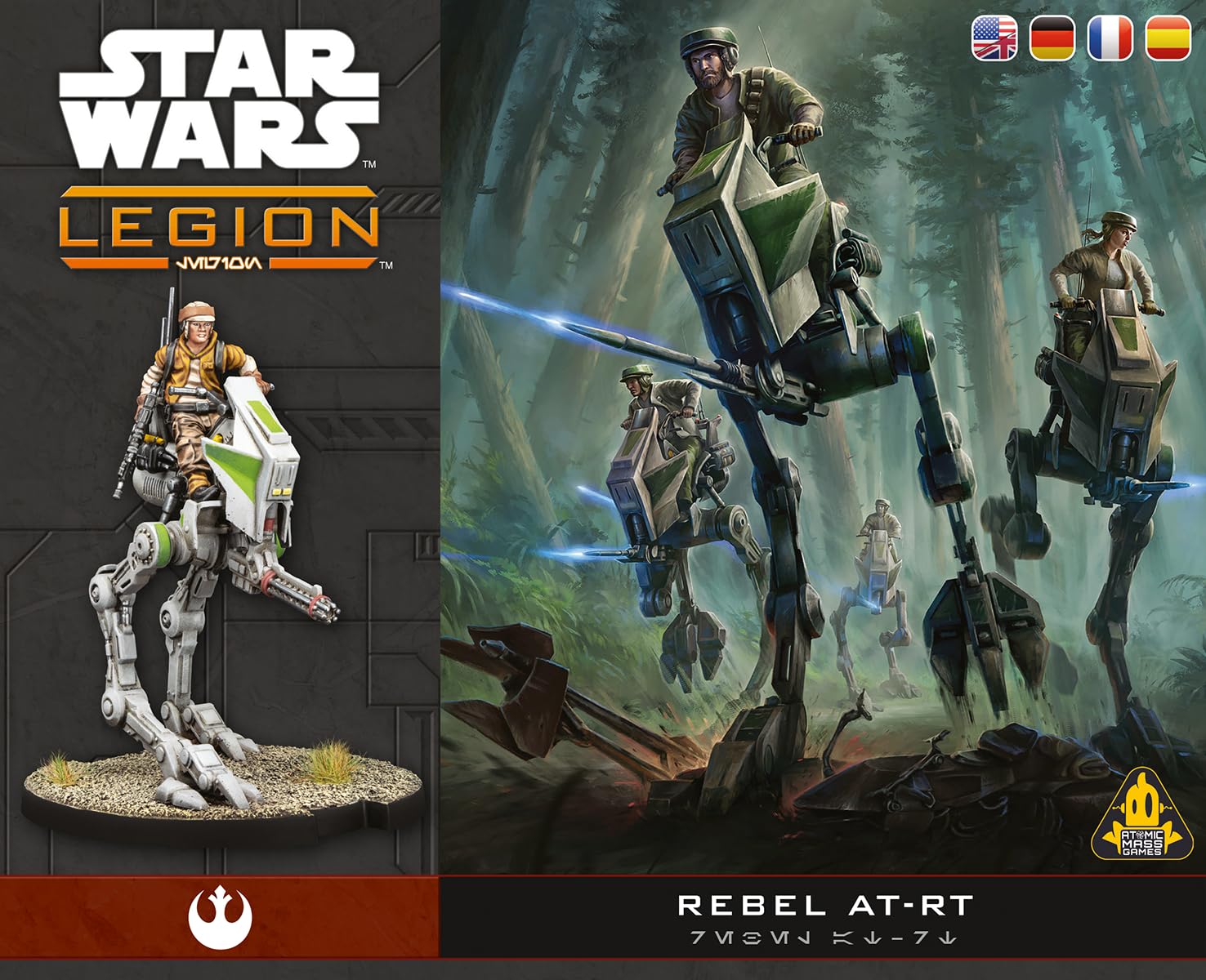Asmodee | Star Wars: Legion - Rebel AT-RT | Miniatures Game