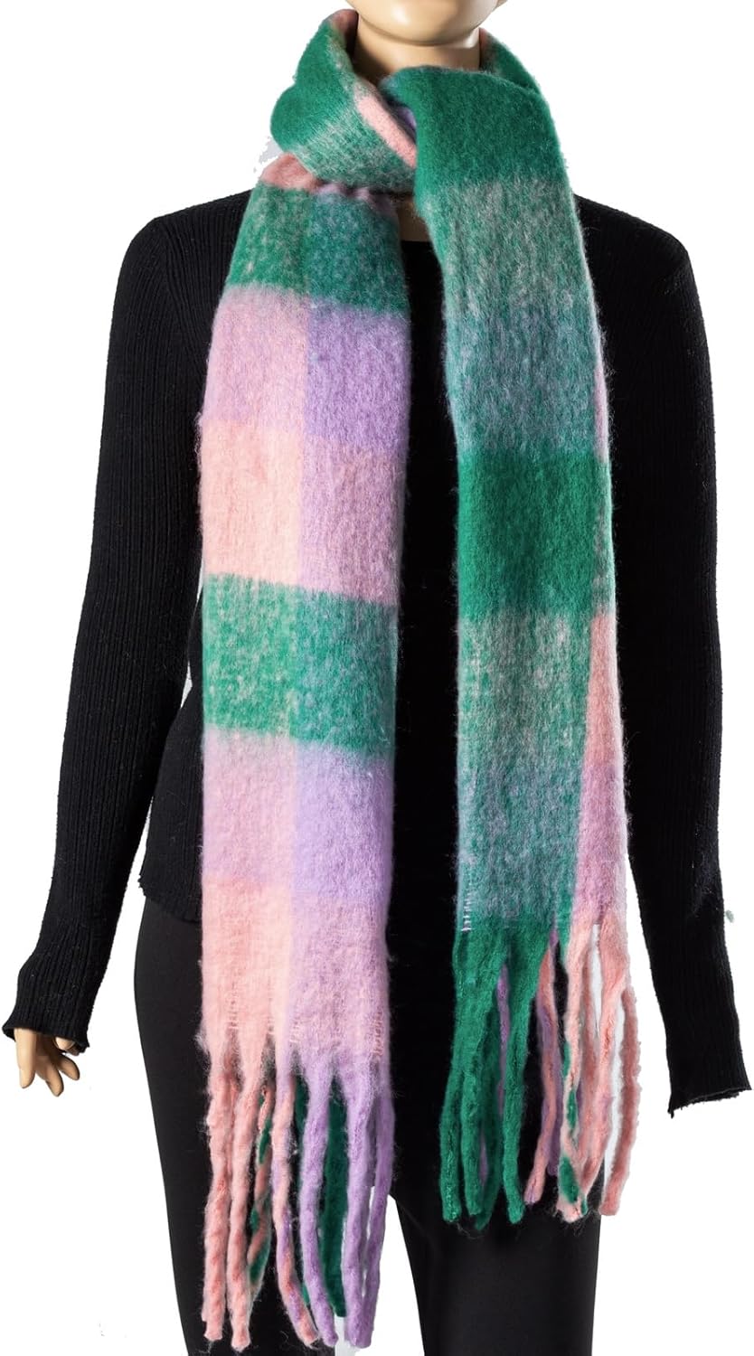 Winter Women Chunky Scarf Warm Blanket Big Thick Large Oversized Wrap Colorful Long Solid Scarves - Image 6