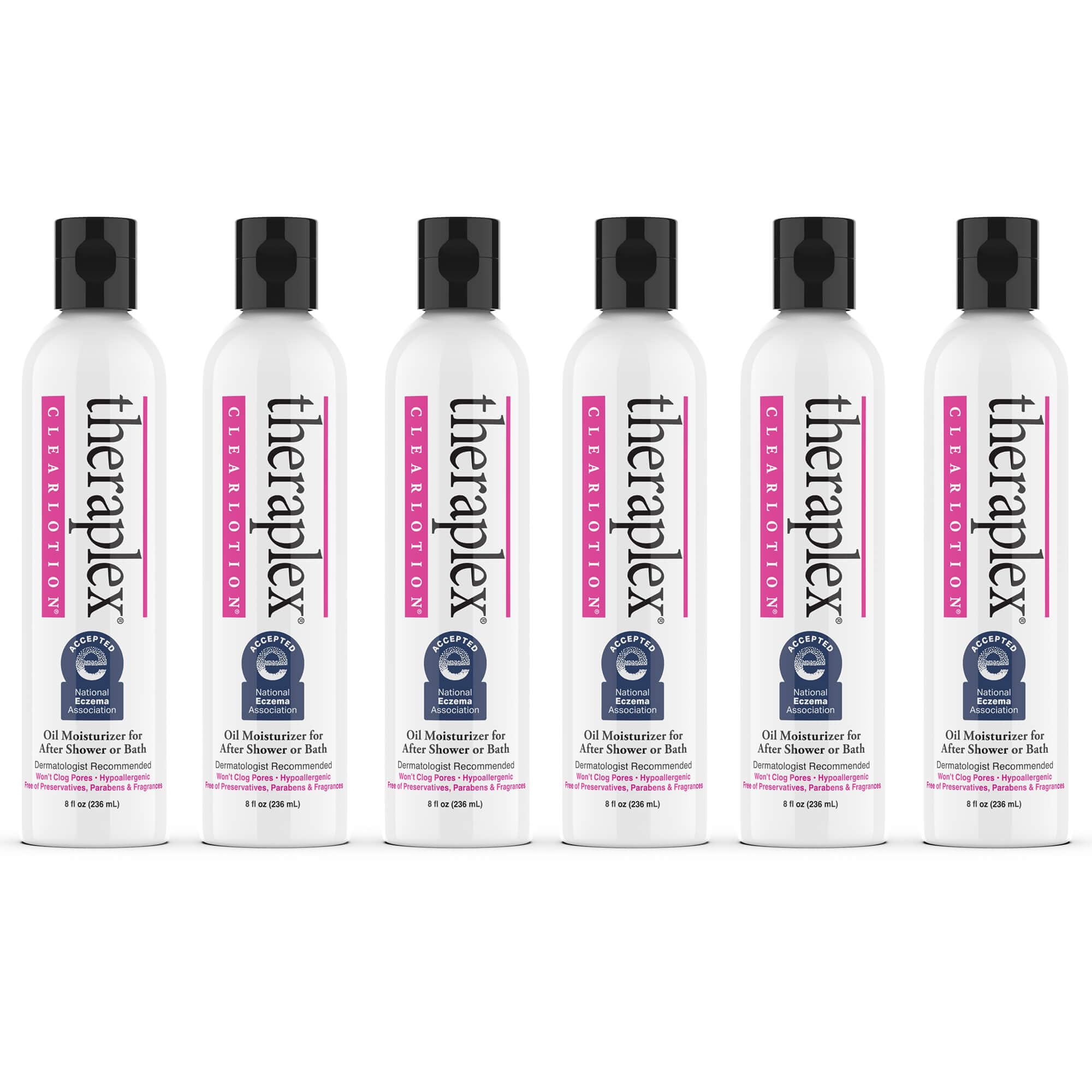 Theraplex Clear Emollient Lotion 8 oz - No Parabens or Preservatives Noncomedogenic and Hypoallergenic Fragrance Free Dermatologist recommended