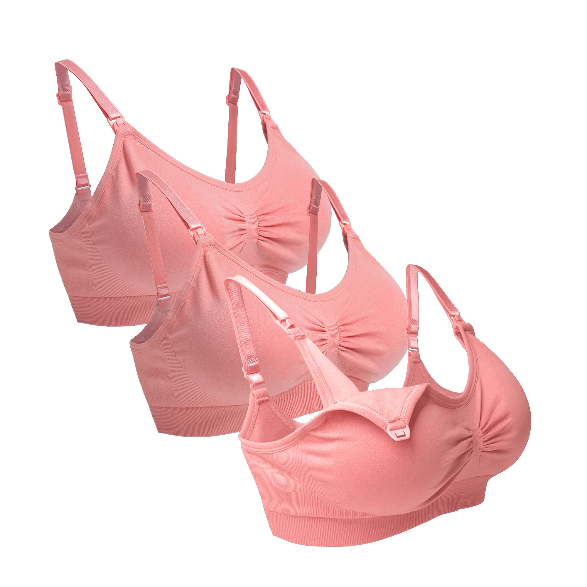 O-WareBaby Maternity Nursing Bra Seamless Breastfeeding Bras for Women 3 Pack S-XXL — view 10