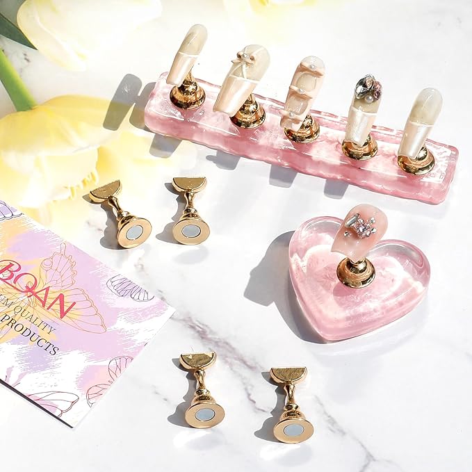 Soporte para uñas BQAN para pintar uñas acrílicas, herramientas de práctica miniatura 7