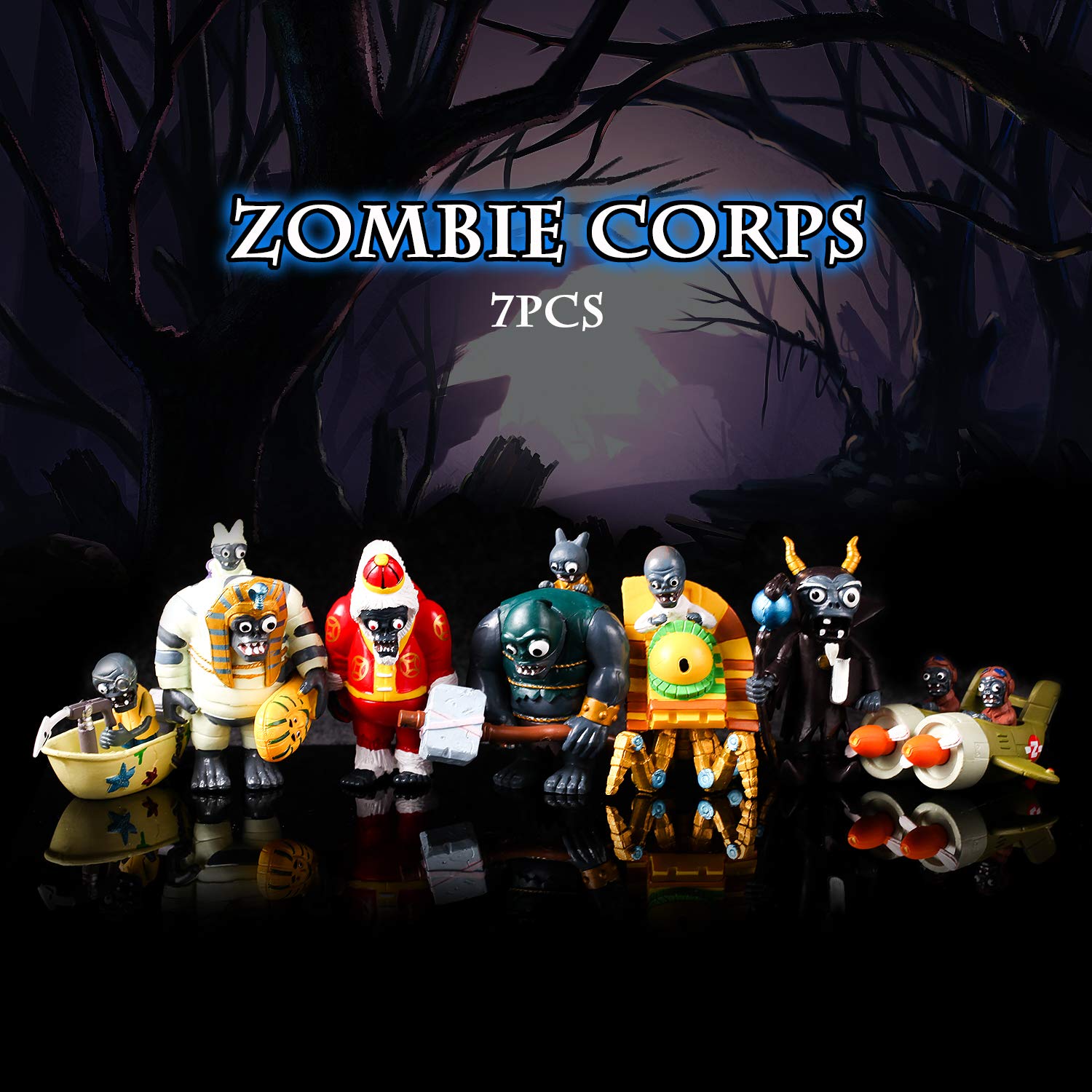 Maylai 20 Piece Plants vs Zombies 2 Figure Toys Set, Mini PVC