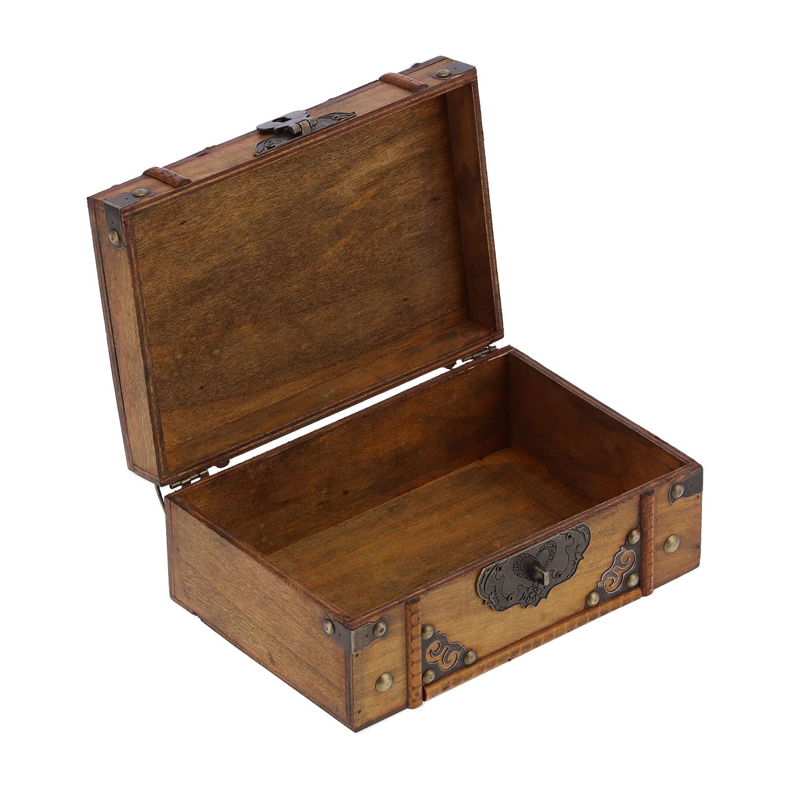 Petite boîte en bois décorative coffre au trésor cadeau idéal