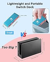 Vista 3 de Switch Dock para Nintendo Switch OLED, estación de acoplamiento para TV, adaptador USB C a HDMI para Steam Deckportátil, accesorios Nintendo Switch