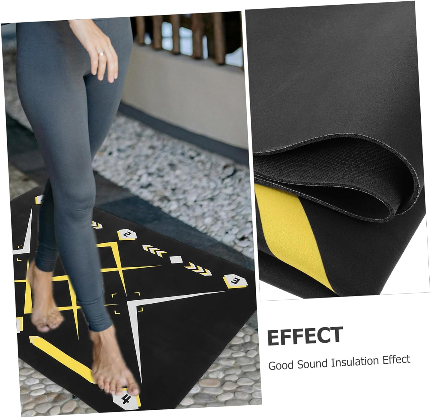 Indoor Soccer Training Mat with Anti-Slip Design Durable Footstep Training Pad for Ball Control Non-Skid Fitness Carpet for Enhanced Agility and Coordination for All Skill Levels