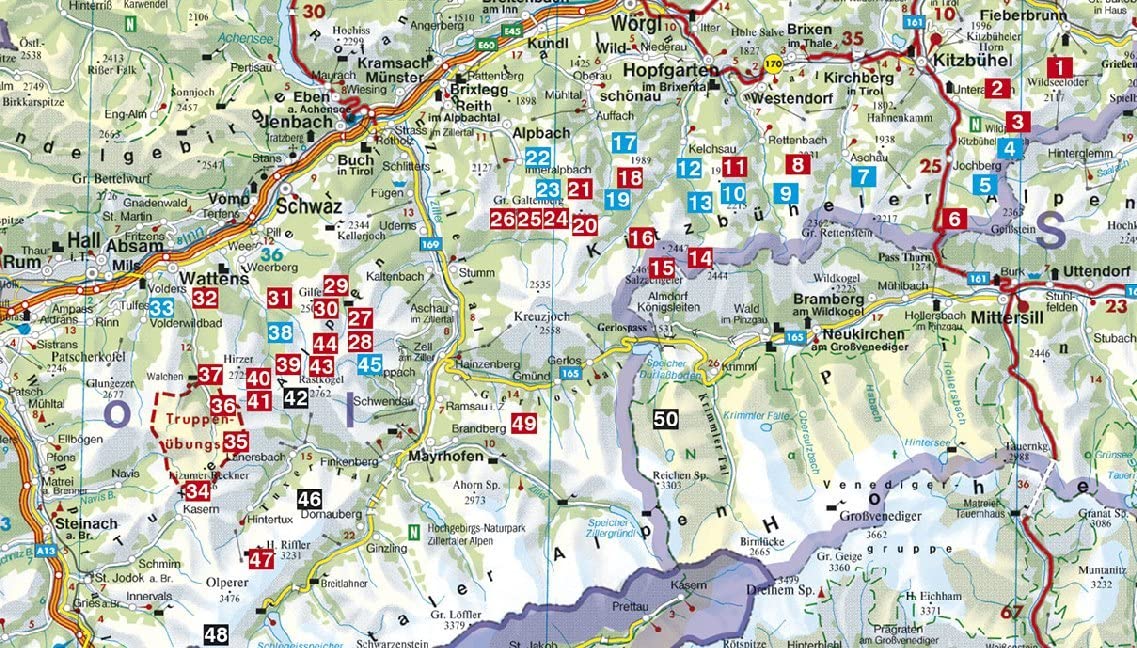 Kitzbüheler Alpen: Tuxer und Zillertaler Alpen. 50 Skitouren
