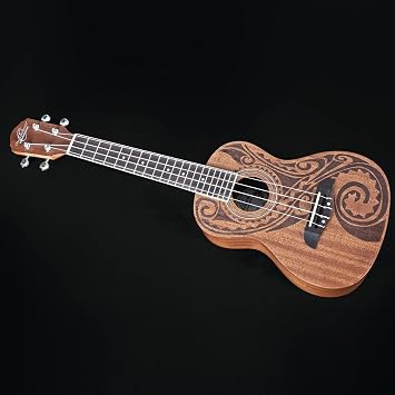 Oscar Schmidt OU2TAT-A Concert Ukulele. Natural Mahogany Maori