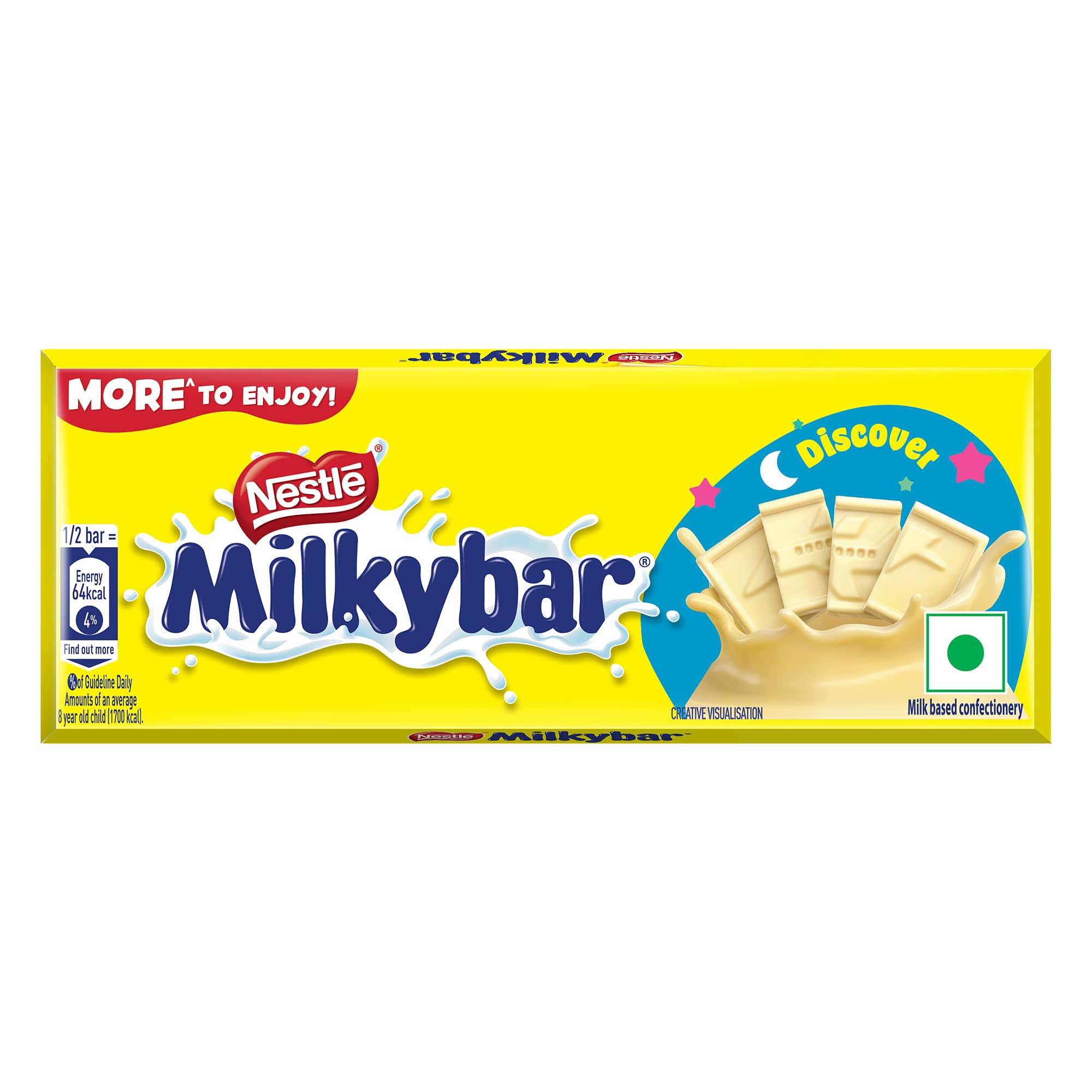 MILKYBAR, Yummy Creamy Treat, Made with Milk, 22.5g/24.5g, (weight may vary)