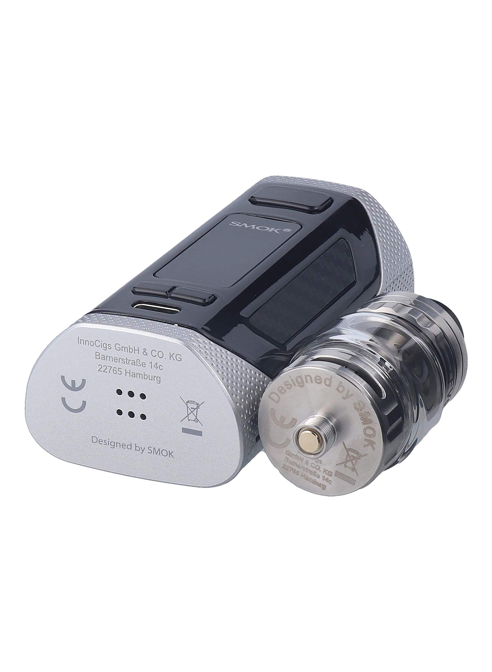SMOK Rigel E Zigarette - 230 Watt - 6,5ml Tankvolumen - Farbe: silber