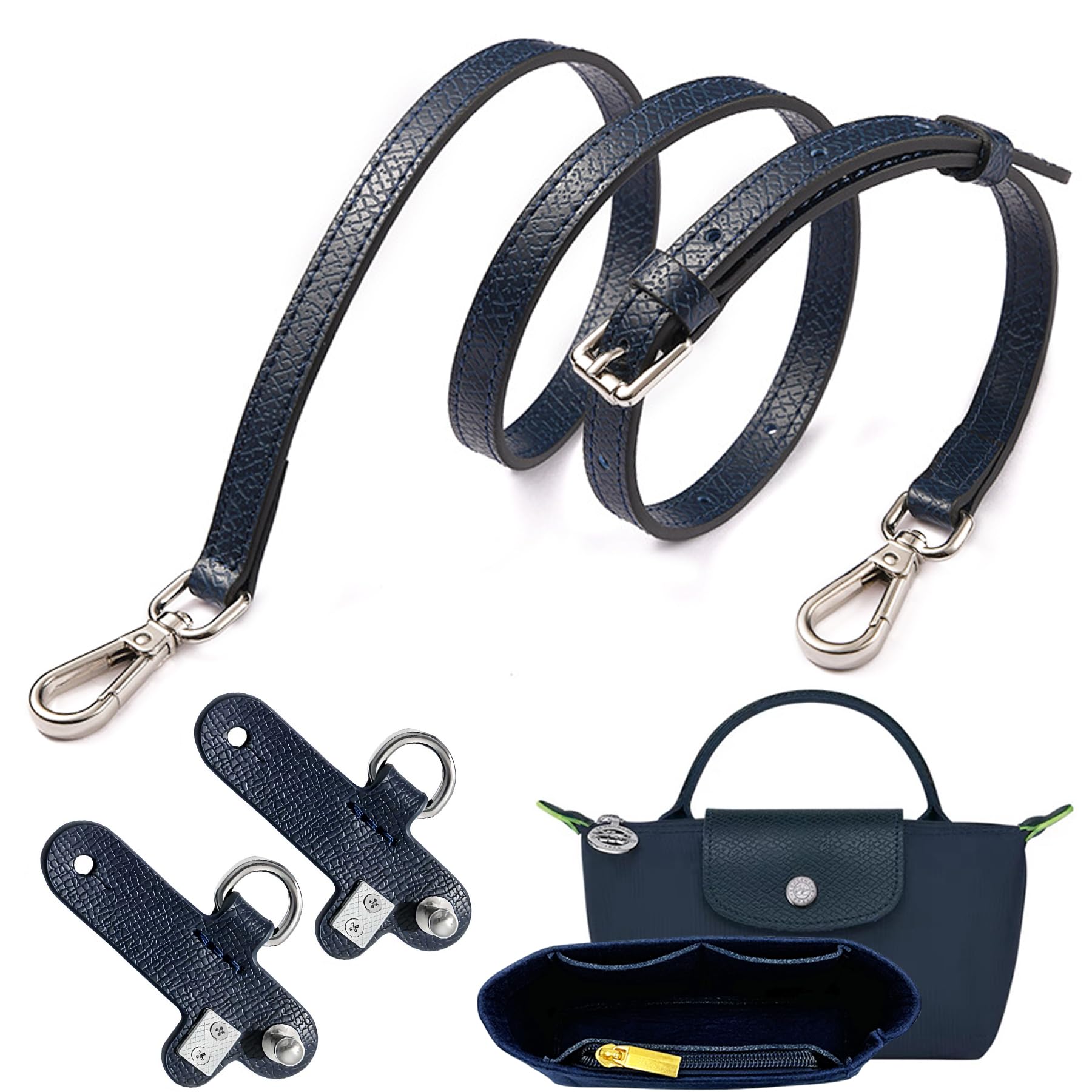 Organizer für Longchamp Tasche, Schultergurt und Tragegurt für Damen,Schultergurt für Tasche Damen,Taschen Organizer für Mini,Purse Organize,Organizer mit Schultergurt zum Falten Mini