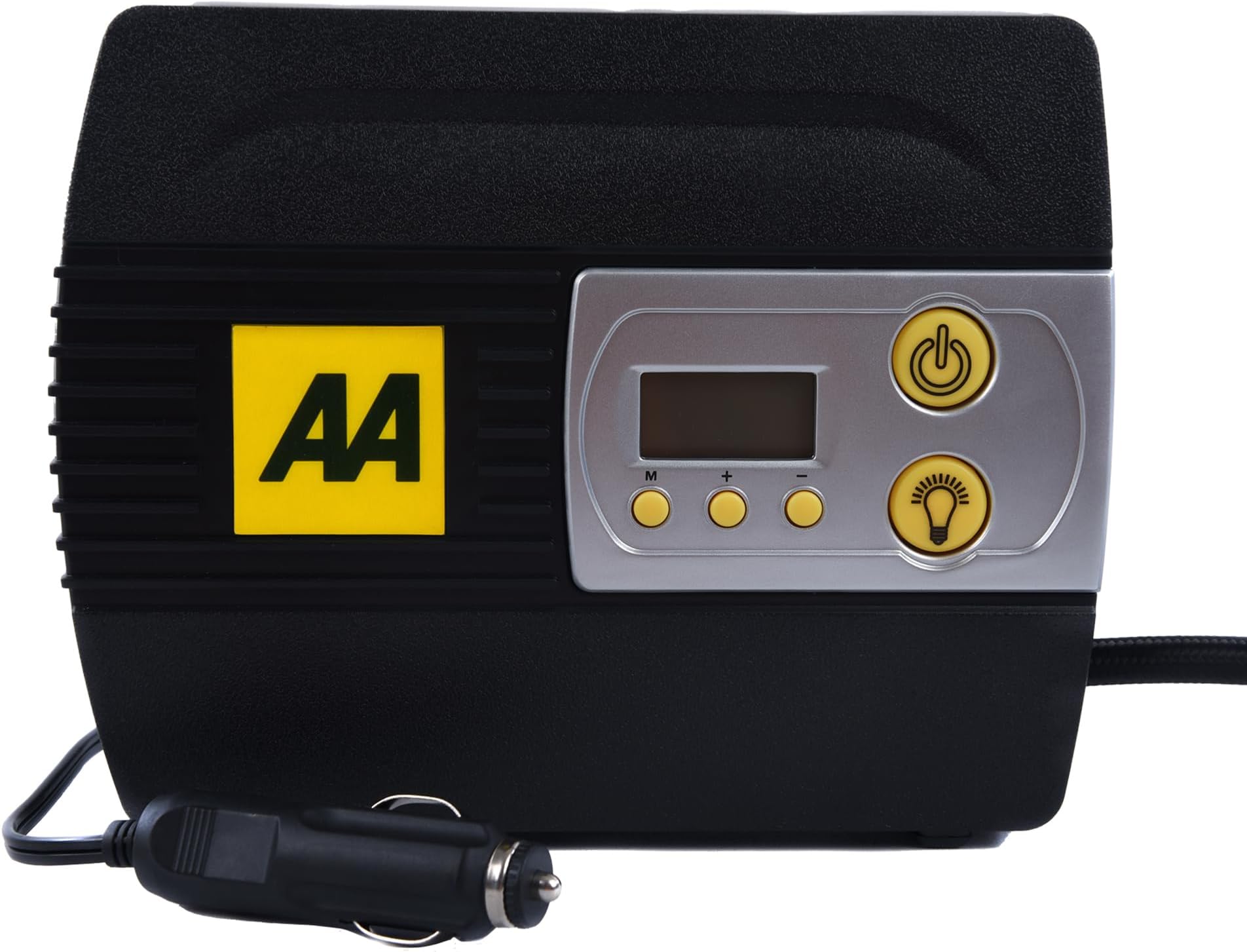 12V Digital Tyre Inflator AA5502 – For Cars Other Vehicles Inflatables Bicycles - Shows PSI BAR KPA 0-120 PSI – Includes Adaptors, Black