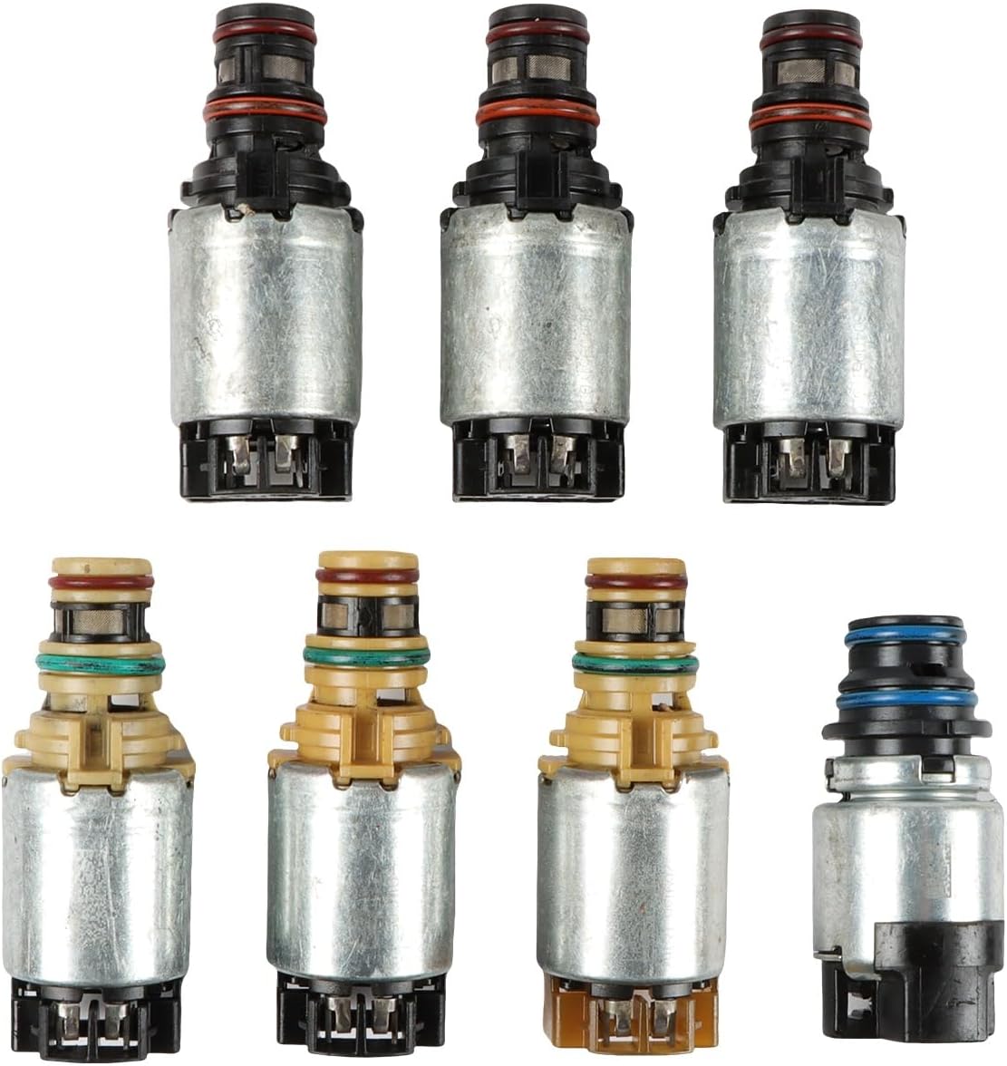 7PCS 6T45E 6T40 Transmission Solenoid Kit Transmission Shift Solenoid Kit Replacement for Chevy Cruze LaCrosse Malibu 2008-2011 6 Speed Automotive Transmission