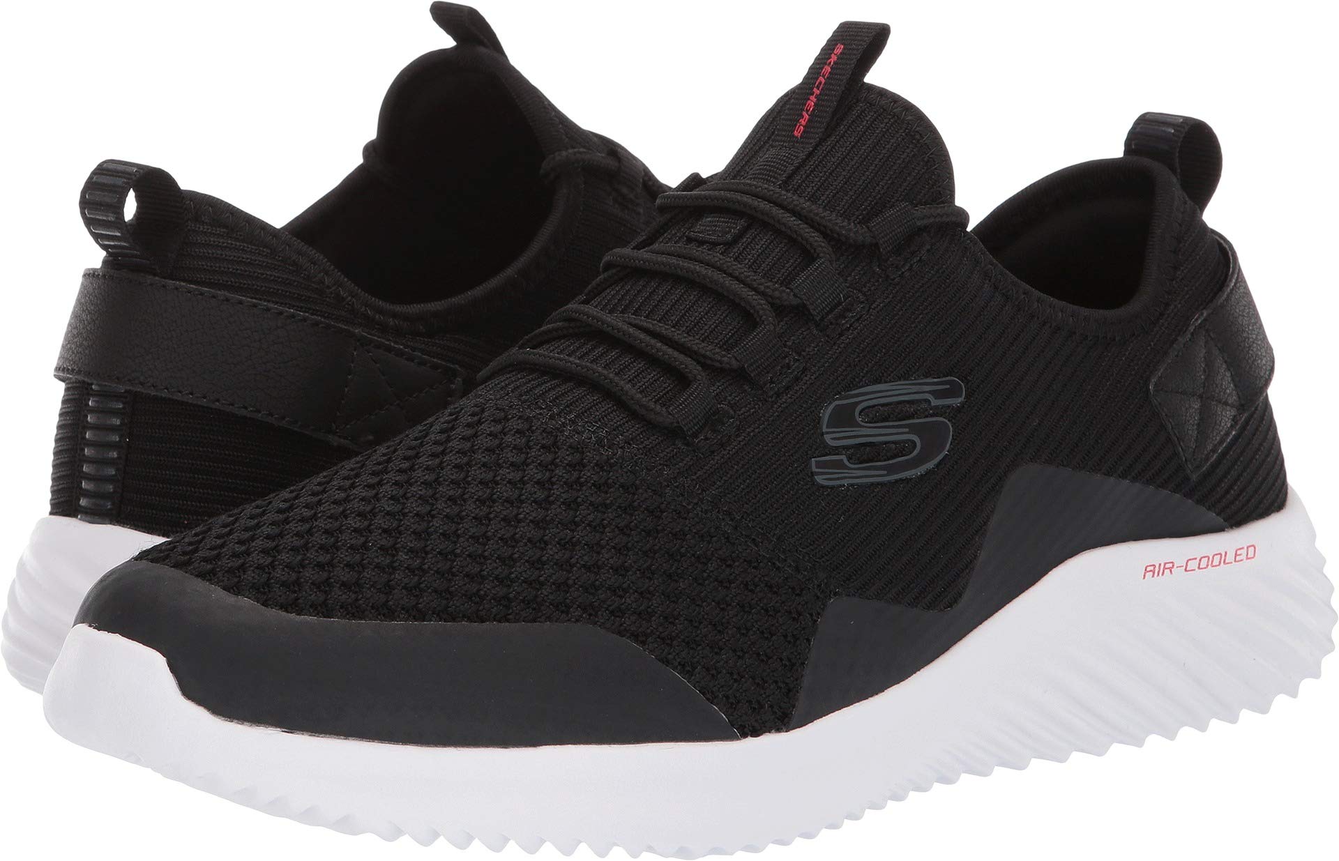 Skechers Men's Bounder Trainers, Black Black Blk, 10 UK
