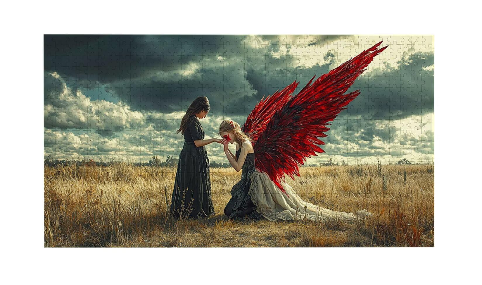 Puzzle dla dorosłych 1312 elementów kobieta anioł 156 x 28 cm niemożliwe trudne wyzwanie, puzzle dla dorosłych gra edukacyjna wyzwanie zabawki 1312 elementów puzzli dla dorosłych, kreatywny prezent