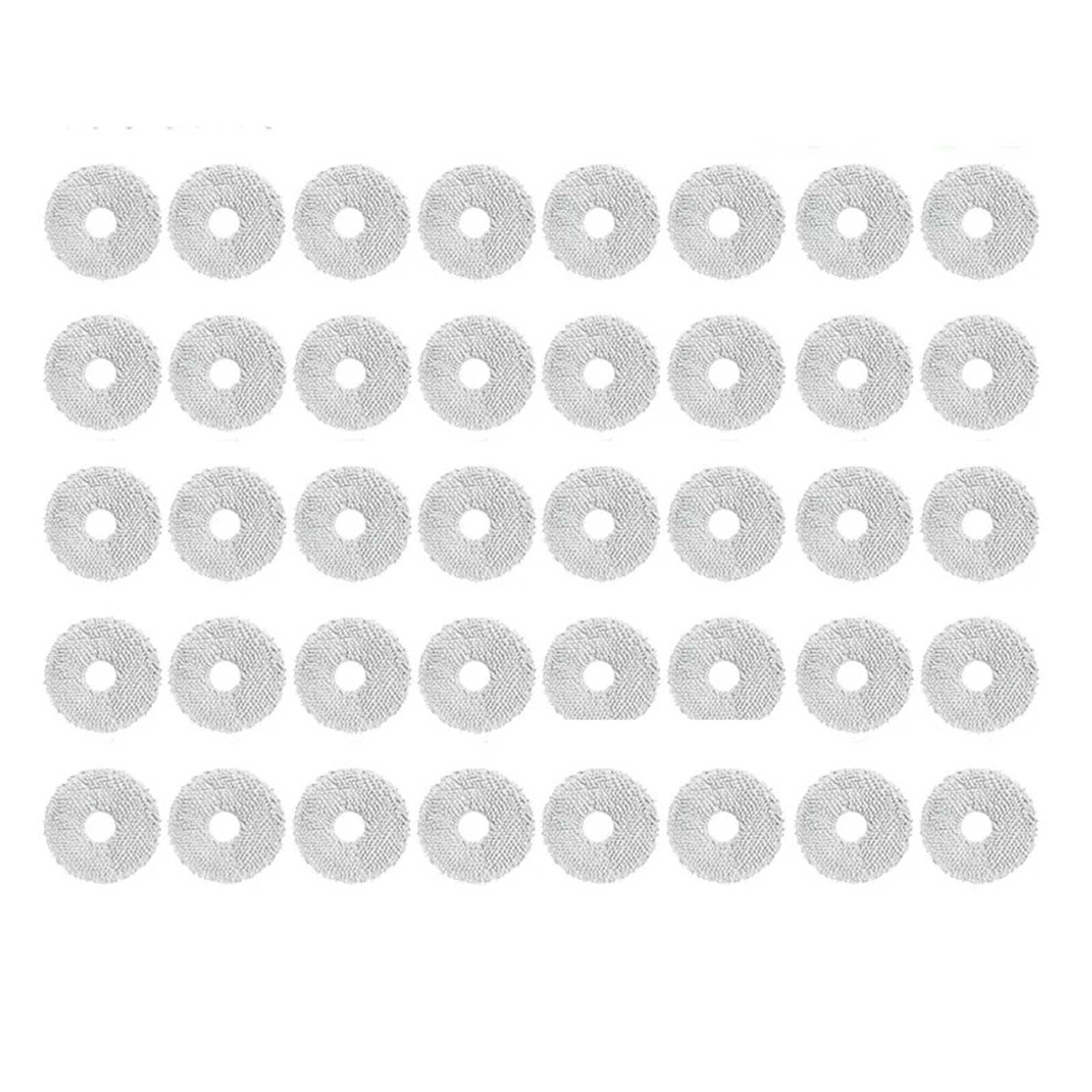 NUCBCULWP Compatible For Xiaomi，Robot Vacuum S10+ S20+ X10+ X20 Plus B101CN,Compatible For Dreame，L10S Ultra L10S Pro L10 Prime Mop Cloth(40PCS)