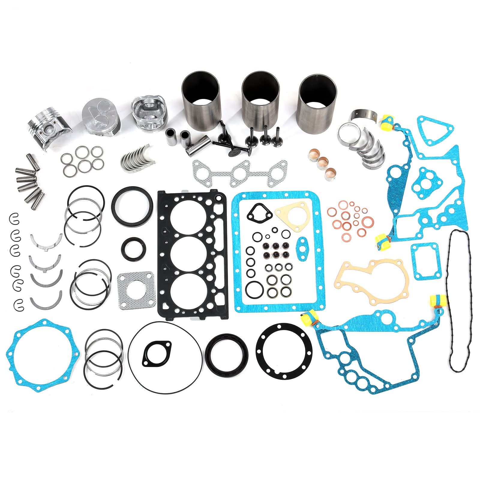 Photo 1 of Eoiou Overhaul Rebuild Repair Kit Fits for Kubota D722 D722EBH D722E Engine K008 K008-3 Excavator ZD18 Zero Turn Mower B7300HSD B7400HSD BX1800D BX1850D BX1860D Tractor